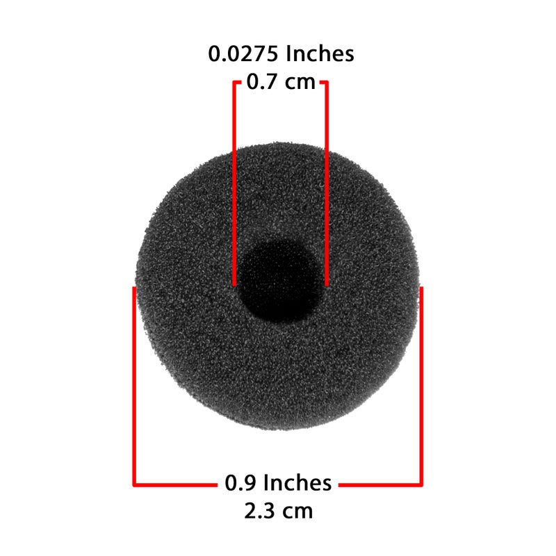 ECS Ear Cushions for Audio Transcription Transcriber Headset Compatible with Spectra USB, PC, ST & FLX-10 (10 Pair) - Image 2
